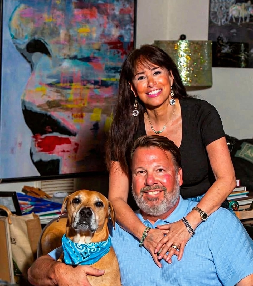 Lawyer with shelter dog